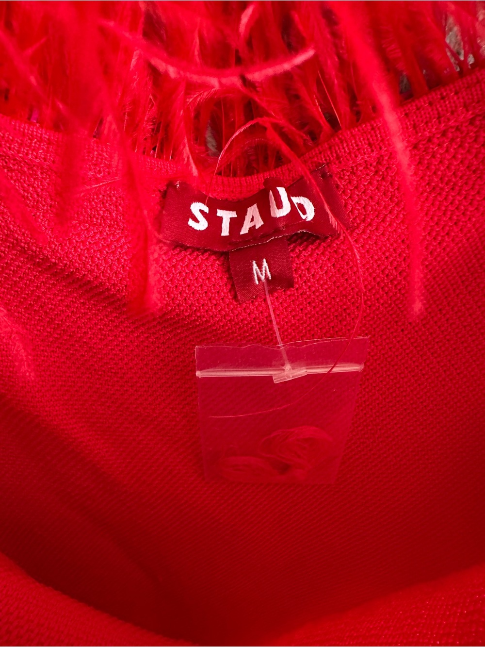 NWT Staud Etta Ostrich Feather Mini Dress Medium - Picture 6 of 15